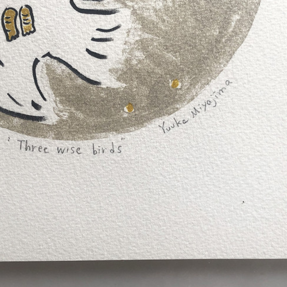 作品「Three wise birds」