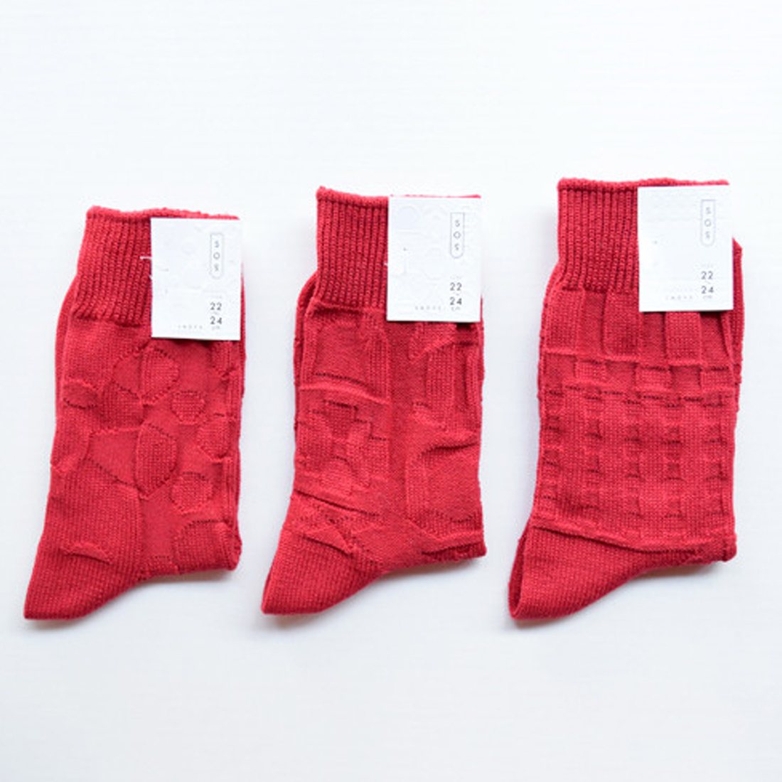 凸凹socks（RED）