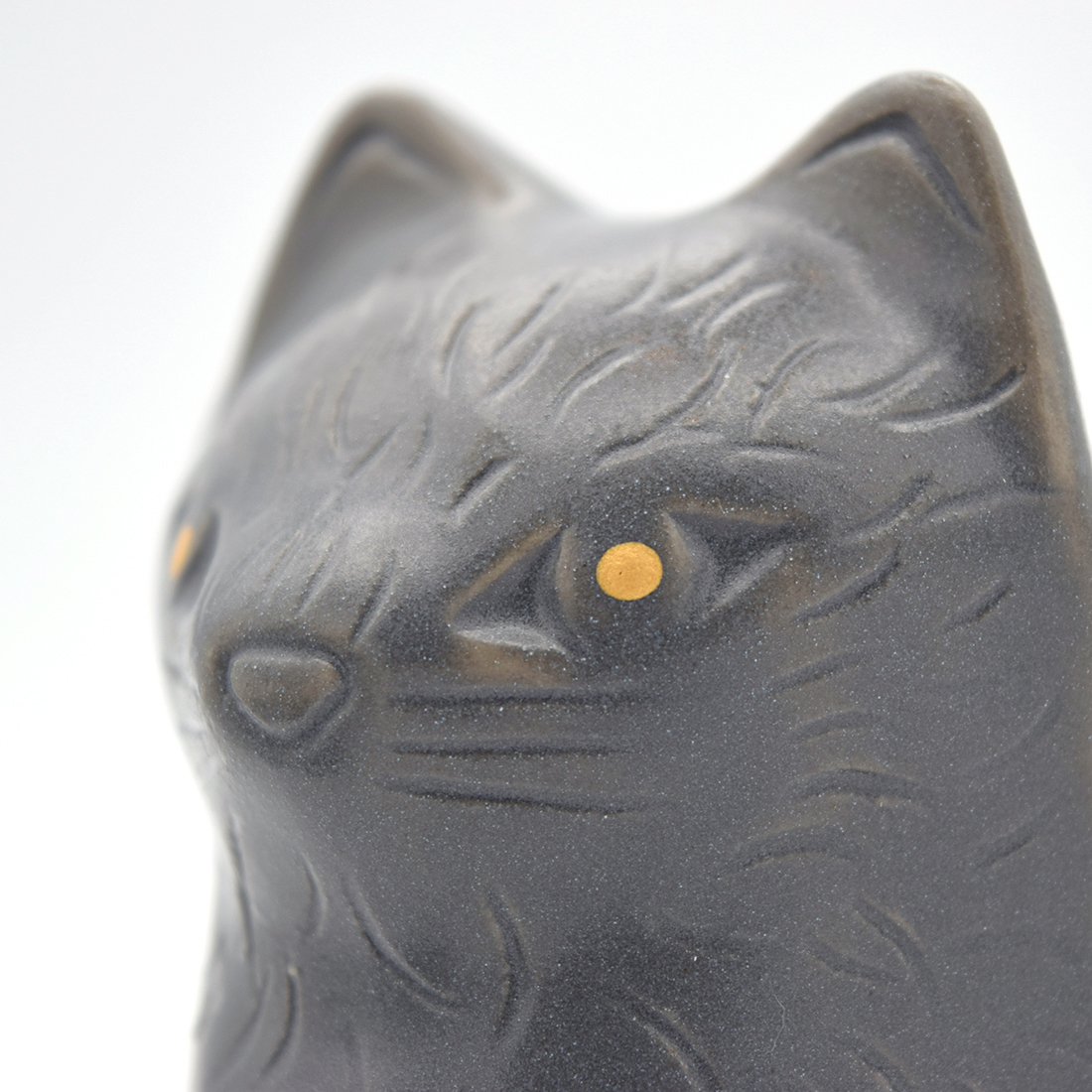 千海博美「Cat pottery object／猫の陶器オブジェ」